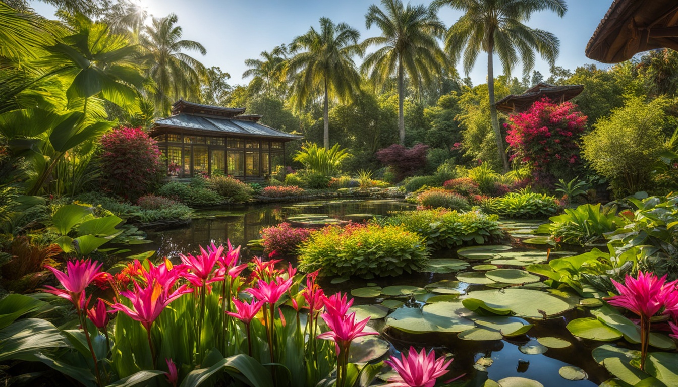 Paradiesische botanische Gärten