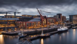 Belfast Hafengebiet